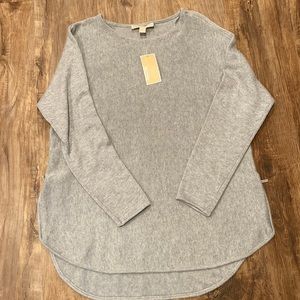 Michael Kors gray long sleeve sweater.